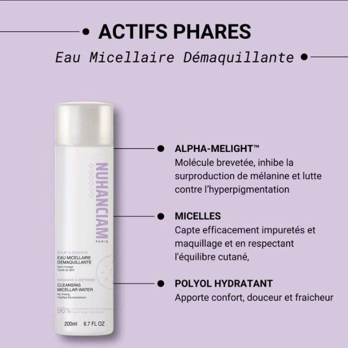 Eau Micellaire Demaquillante 200 ML - NUHANCIAM