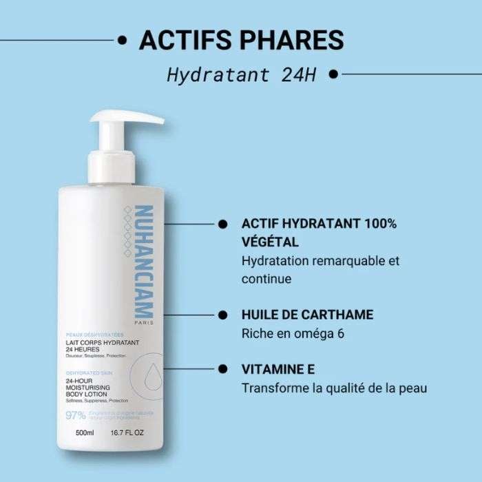 Lait Corps Hydratant 24 Heures 500ML - NUHANCIAM