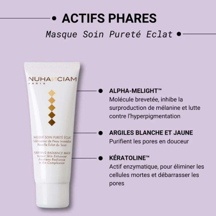 Masque Soin Purete Eclat 75ML - NUHANCIAM