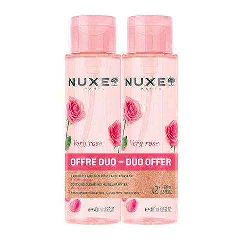 Very Rose Eau Micellaire Demaquillante Apaisante Toutes Peaux X 2 400 ML - NUXE