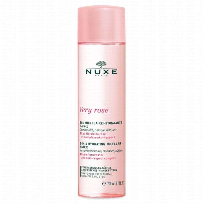 Very Rose Eau Micellaire Hydratante 3 en 1 200 ML Peaux Seches - NUXE
