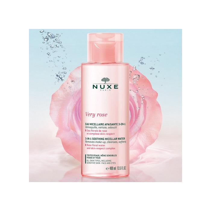 Very Rose Eau Micellaire Apaisante 3 en 1 400 ML - NUXE