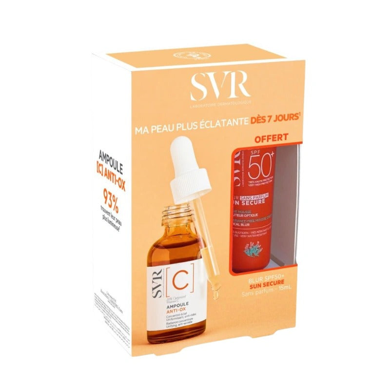 Offre Ampoule Anti Ox C 30 ML + Sun Secure Blur SPF 50+ 15 ML Offert
