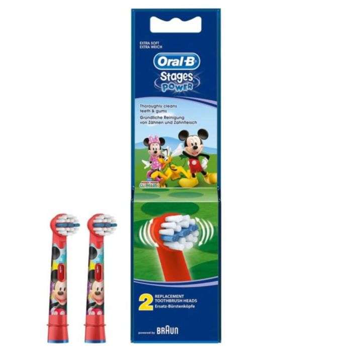 Stages Power 2 Tetes de Remplacement Extra Soft - ORAL B