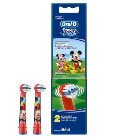 Stages Power 2 Tetes de Remplacement Extra Soft - ORAL B