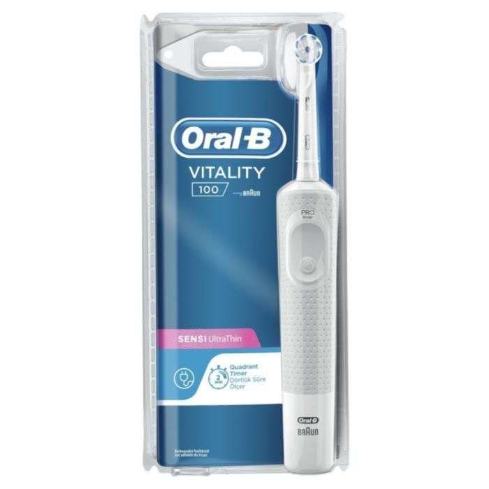 Vitality 100 Brosse A Dents Blanche - ORAL B