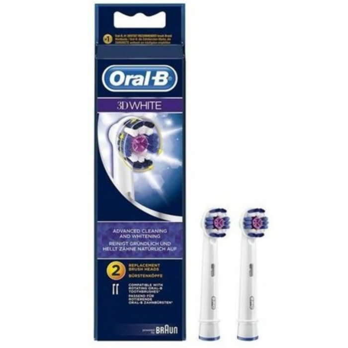 Recharge Brosse A Dents 3D White Advanced Pack de 2 - ORAL B