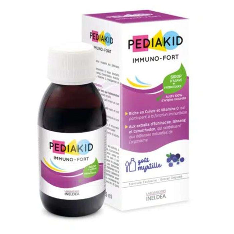 Immuno Fort Gout de Myrtille Sirop 125 ML - PEDIAKID