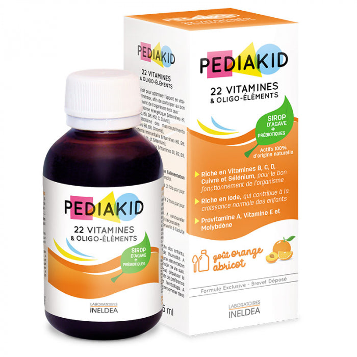 22 Vitamines et Oligo-Éléments Sirop 125 ML - PEDIAKID