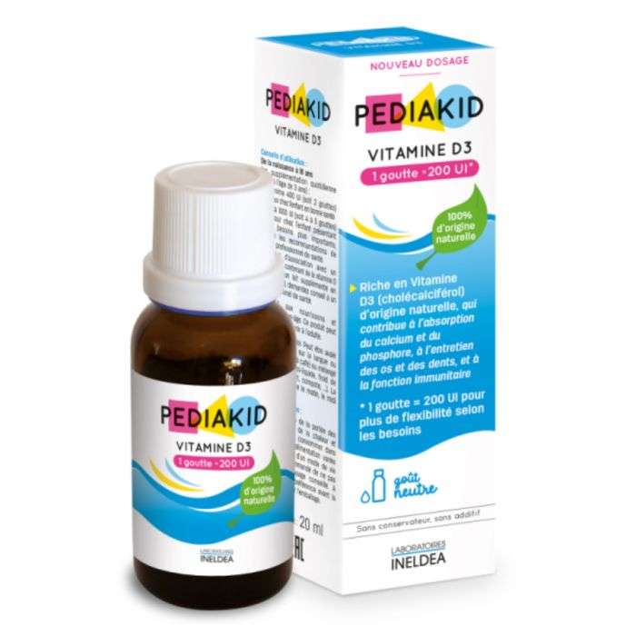 Vitamine D3 200 UI 20 ML - PEDIAKID
