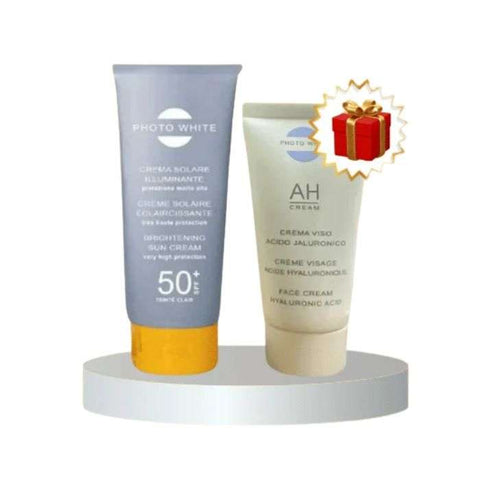 Creme Solaire Illuminatrice Invisible 50 Ml+ Creme Visage Acide Hyaluronique 50ML Offert - PHOTO WHITE