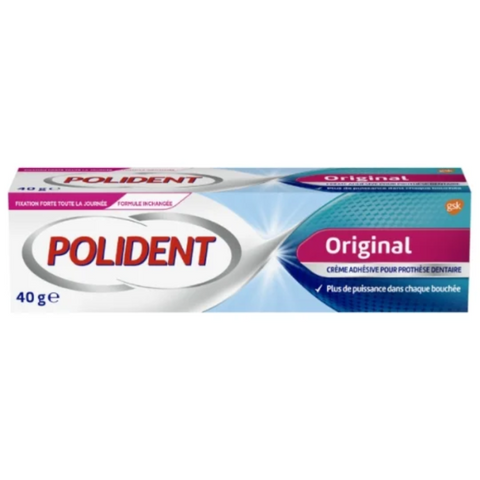 Original Creme Adhesive pour Prothese Dentaire 40G - POLIDENT