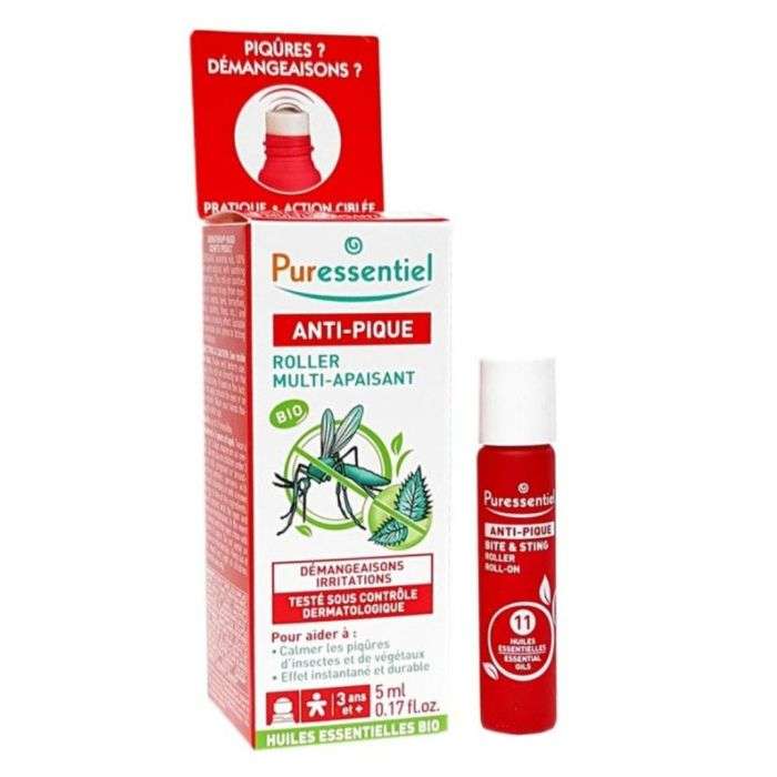 Anti Pique Roller Apaisant 11 Huiles Essentielles 5 ML - PURESSENTIEL