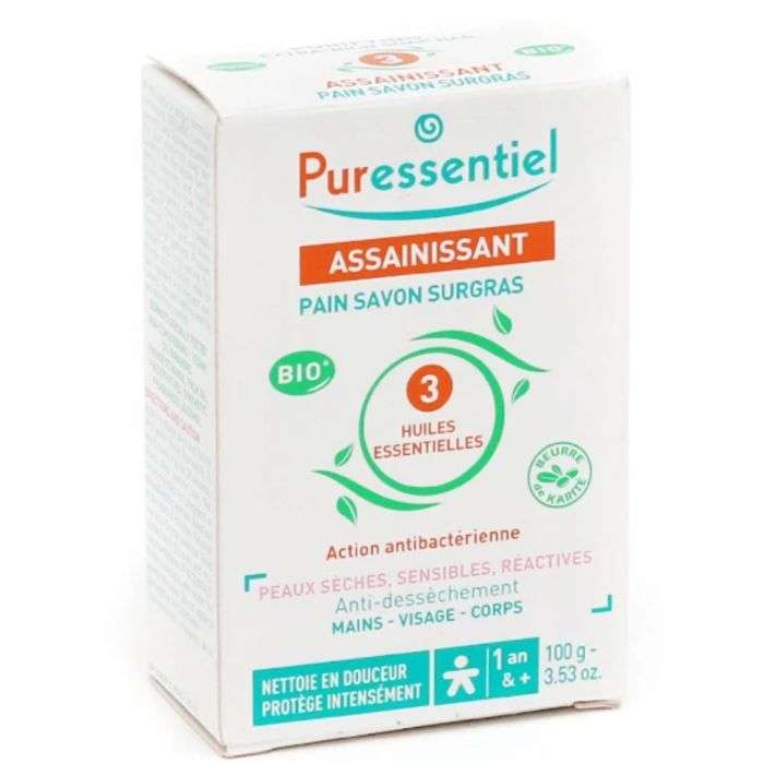 Assainissant Pain Savon Surgras 100 G - PURESSENTIEL