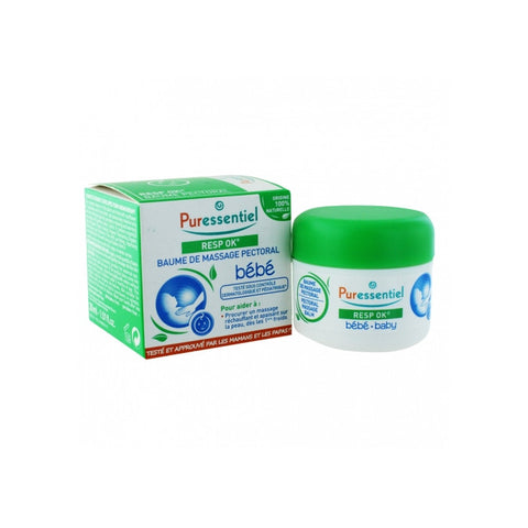 Respiratoir Ok Baume de Massage Pectoral Bebe 30ML - PURESSENTIEL