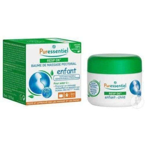 Respiratoir Ok Baume de Massage Pectoral Enfant 60 ML - PURESSENTIEL