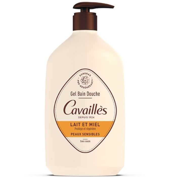 Gel Bain et Douche Lait et Miel 1L - ROGE CAVAILLES