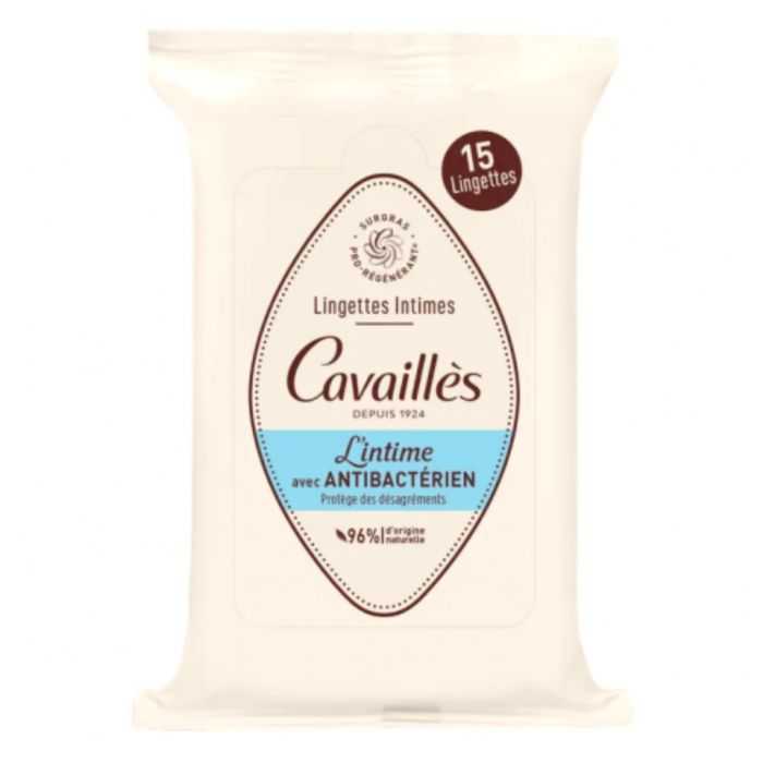 Lingette Intime avec Anti Bacterien 15 Unites - ROGE CAVAILLES