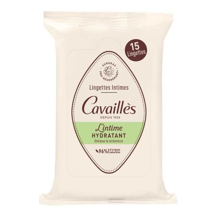 Lingettes Intime Hydratant 15 Unites - ROGE CAVAILLES