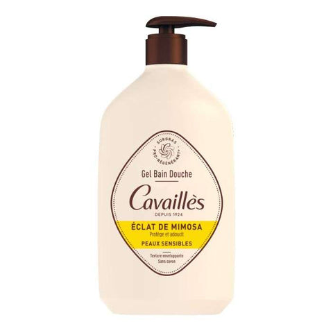 Gel Bain Douche Eclat de Mimosa Peaux Sensibles 1 L - ROGE CAVAILLES