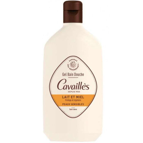 Gel Bain et Douche Lait et Miel Peaux Sensibles 400 ML - ROGE CAVAILLES