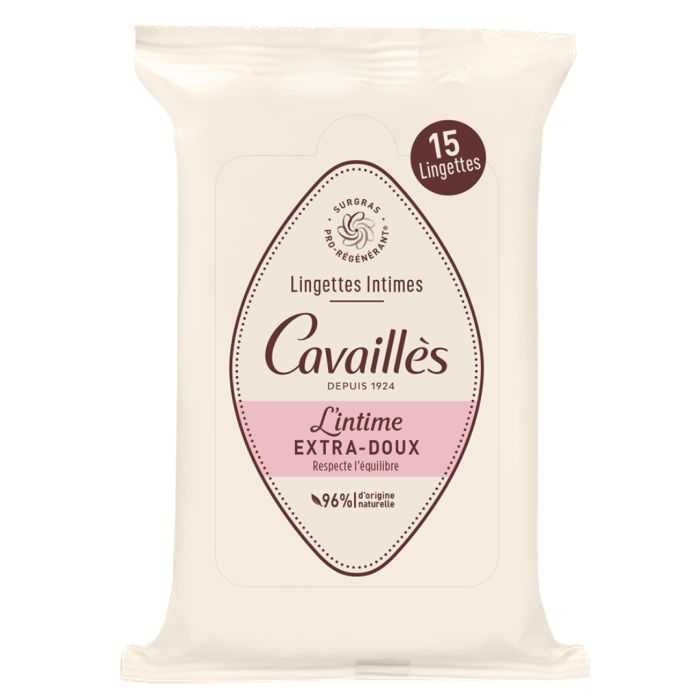 Lingettes Intime Extra Doux 15 Unites - ROGE CAVAILLES