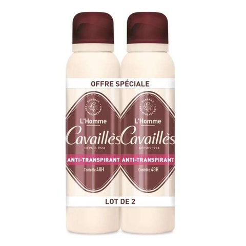 Offre Speciale Duo Anti Transpirant L Homme Controle 48H 150 ML -25% sur le 2 Eme - ROGE CAVAILLES