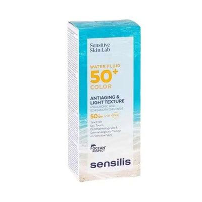 Skin Lab Water Fluid SPF 50+ Color Anti Age Texture Legere 50 ML - SENSILIS