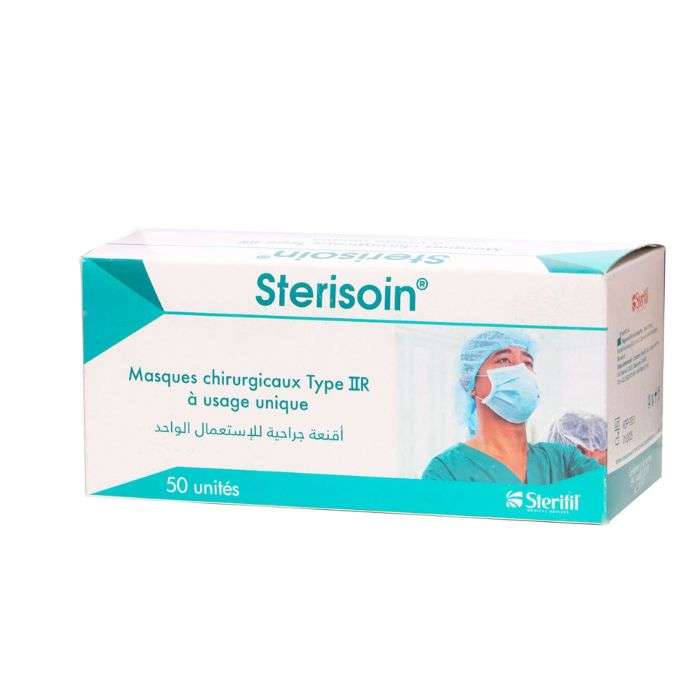 Masque Chirurgicaux Type Iir 50 Unites - STERISOIN