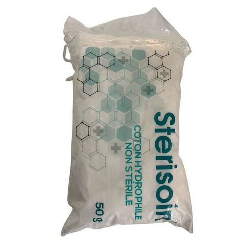 Coton Hydrophile Non Sterile 50 G - STERISOIN