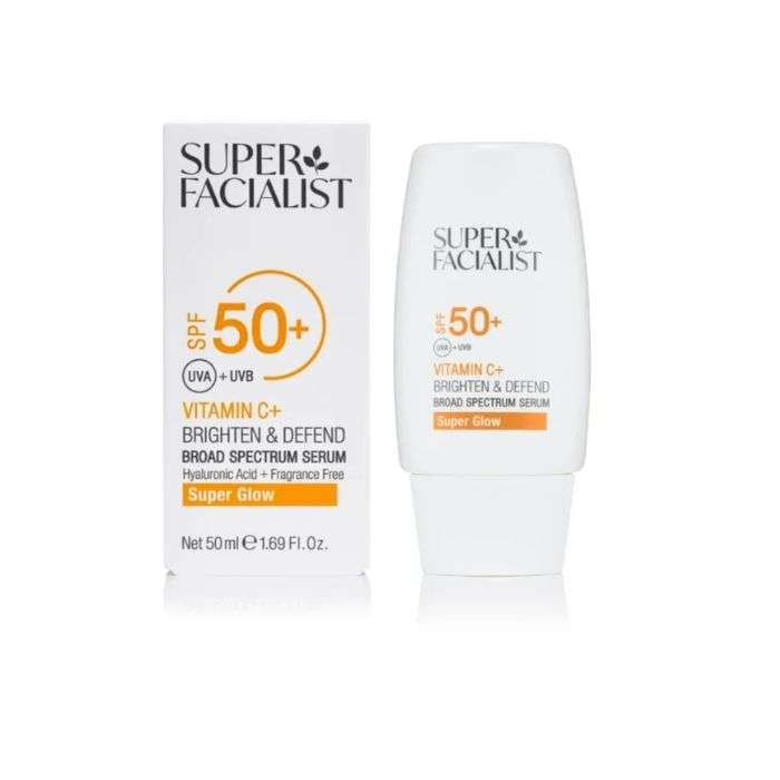 VITAMIN C+ BRIGHTEN DEFEND BROAD SPECTRUM SERUM SPF50+ 50ML - SUPER FACIALIST