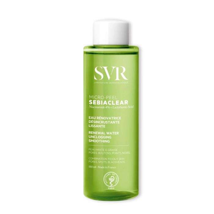Micro Peel Sebiaclear Peaux Mixtes A Grasses 150 ML Eau Renovatrice Desincrustante - SVR