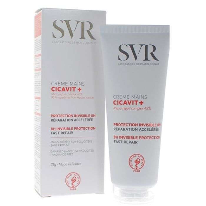 Cicavit + Crème Mains Protection Invisible 8h -75g - SVR