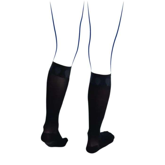 Venoflex Kokoon Absolu Chaussettes de Compression Medicale Noir Long - THUASNE