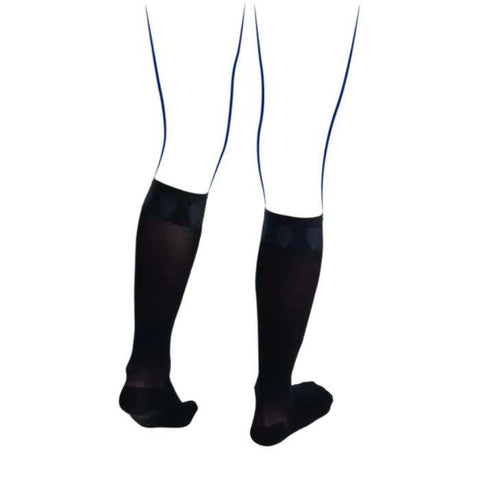 Venoflex Kokoon Absolu Chaussettes de Compression Medicale Noir Long - THUASNE