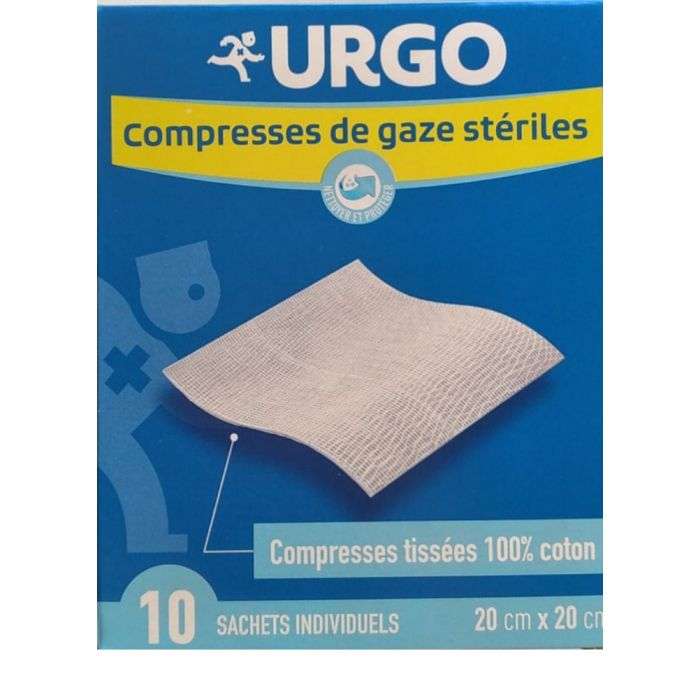 Compresses de Gaz Steriles 20 Cm X 20 Cm - URGO