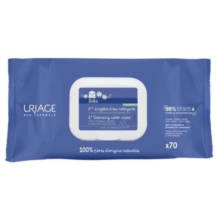 Bebe 1ERE Lingettes D'eau Nettoyantes * 70 - URIAGE