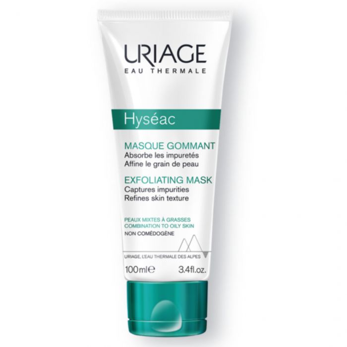 Hyseac Masque Gommant 100 ML Absorbe les Impuretés Lisse le Grain de la Peau - URIAGE