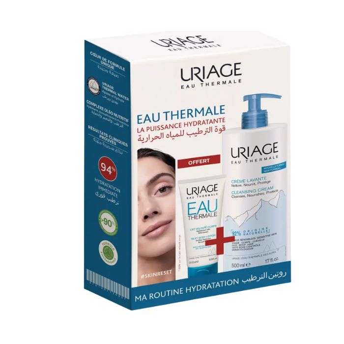 Offre Creme Lavante Surgras Moussant sans Savon 500ML+ Lait Veloutes Corps 200ML Offert - URIAGE