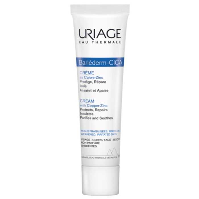 Bariederm Cica-Crème au Cuivre-Zinc 40ML Peaux Irritées - URIAGE