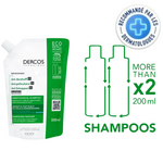 Vichy Dercos Anti Pelliculaire Shampoing Cheveux Gras Recharge 390 ML - DERCOS