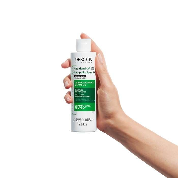Vichy Dercos Offre Shampooing Anti Pelliculaire Cheveux Normaux A Gras 200 ML + un Format Voyage et une Serviette Dercos Offerts - DERCOS