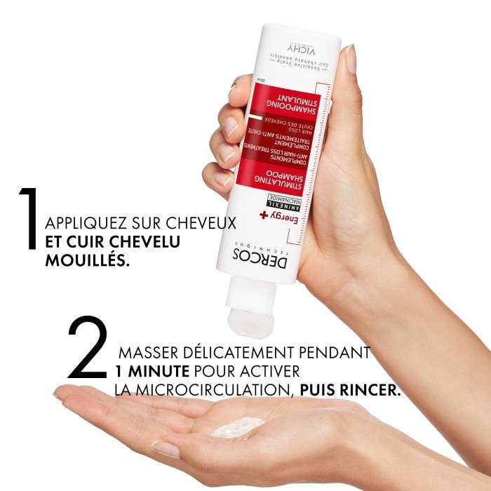 Vichy Dercos Offre Shampooing Technique Energy 200ML + un Format Voyage et une Serviette Dercos Offerts - DERCOS