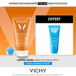 Offre Capital Soleil Creme Onctueuse Protectrice Peau Normale A Seche SPF 50+ 50 ML + Capital Soleil 100 ML et Sac Offerts - VICHY
