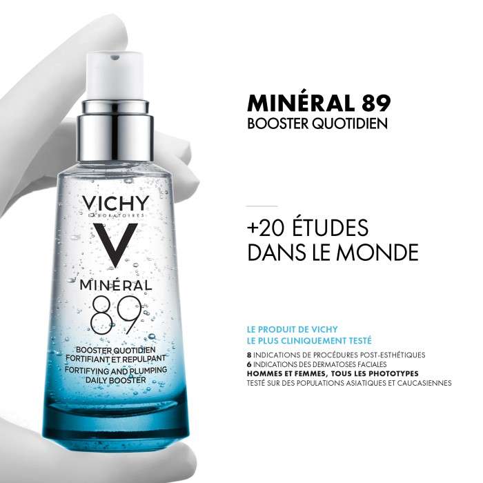 Offre Mineral 89 Serum Fortifiant 50 ML + 2 Format Voyage Offerts - VICHY
