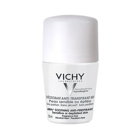 Deodorant Anti Transpirant 48H Bille Peau Sensible ou Epilee - VICHY