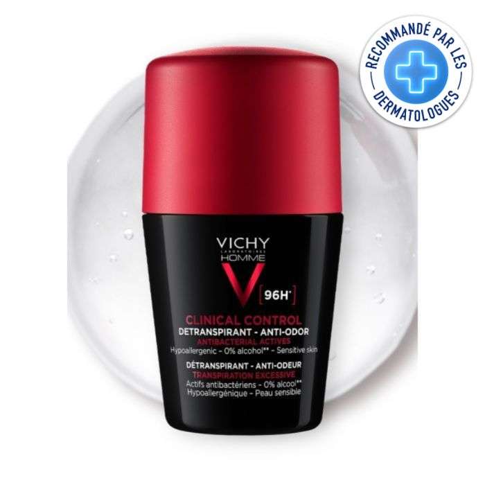 Homme Clinical Control Detranspirant 96 H - VICHY