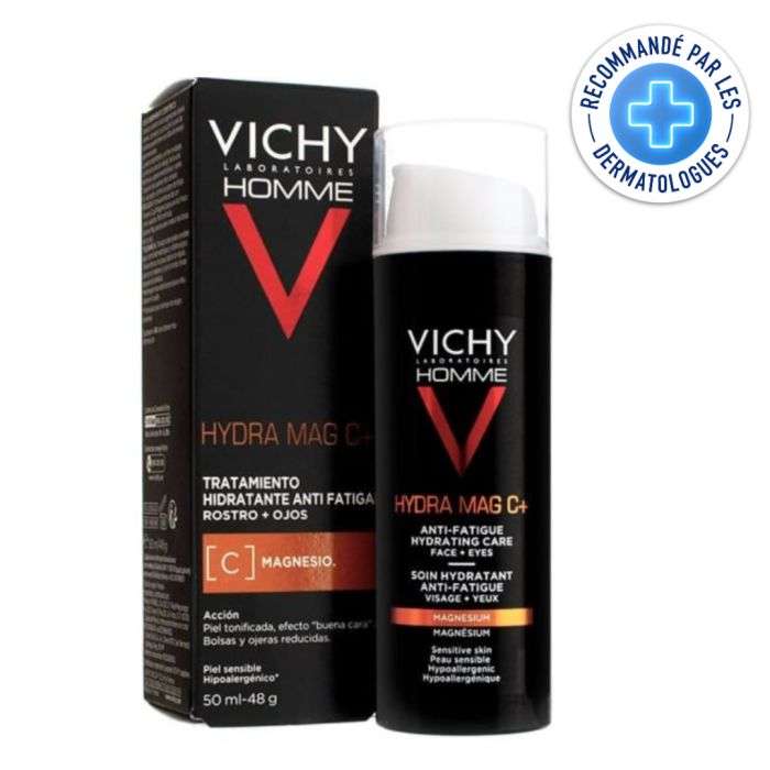 Homme Hydra Mag C + Soin Hydratant Anti Fatigue Visage + Yeux 50ML - VICHY