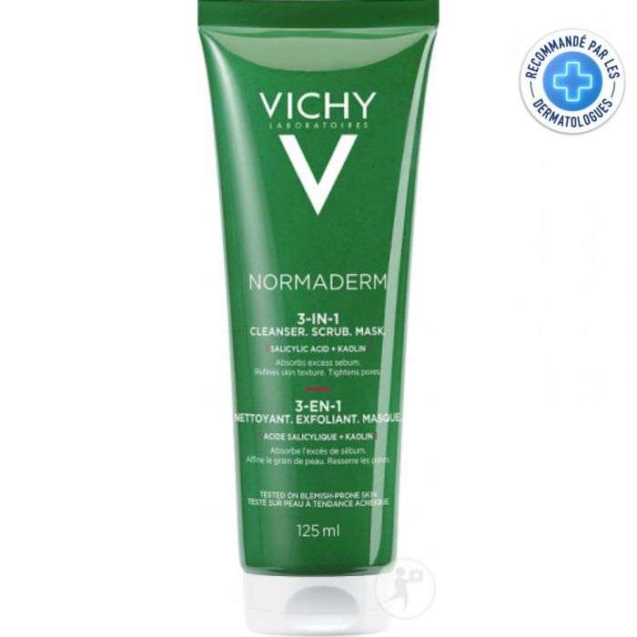 Normaderm 3 en 1EXFOLIANT Nettoyant Masque 125 ML - VICHY
