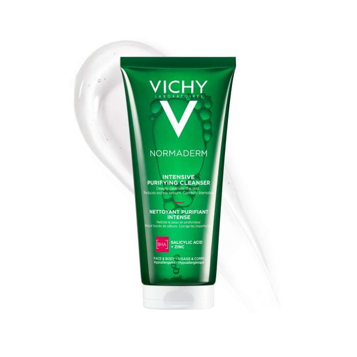 Normaderm Gel Purifiant Intense Peau Grasse et Acneique 200 ML - VICHY